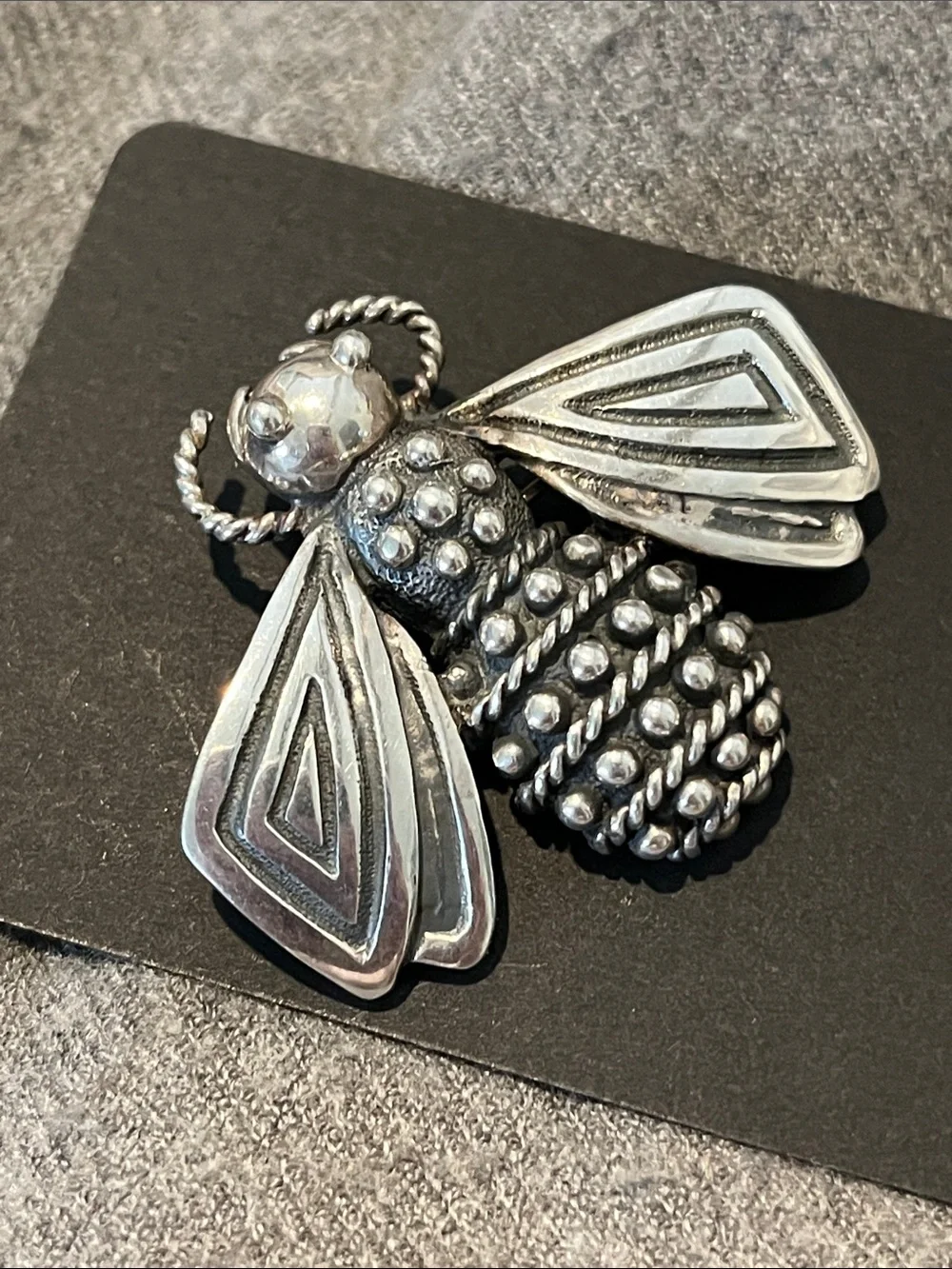 TAXCO Sterling Bumblebee Brooch